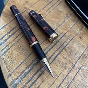 Vintage Pen BOMBAY COMPANY Faux Tortoise Shell Finish Collectible Ballpoint